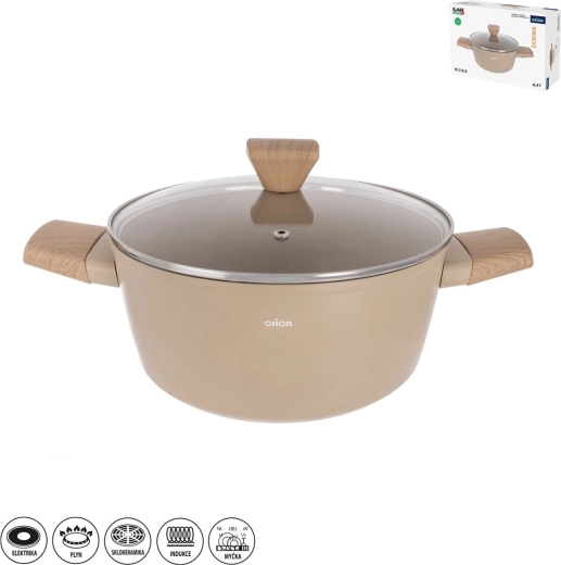 Cratită Ecrina 4,4 l cu capac din sticlă