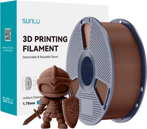 Sunlu PLA+ filament 1,75 mm – ciocolatiu