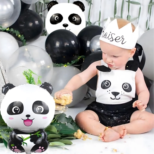 Set de baloane pentru aniversare cu panda, animăluțe pentru petrecere, 5 buc.