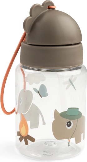 Done by Deer sticlă cu pai Tiny trails nisipie 280 ml