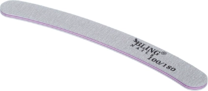 Pilă de unghii dublă față gri BLING 100/180, tip 7