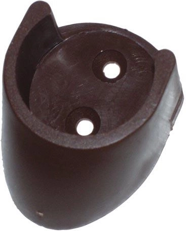 Suport de perete pentru tijă de perdea, plastic, alb, set 2 buc