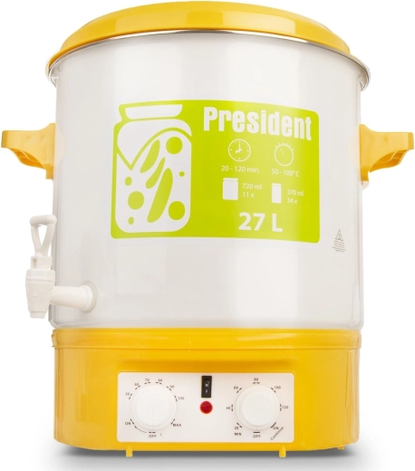 Oală electrică pentru conserve President 27 l cu robinet
