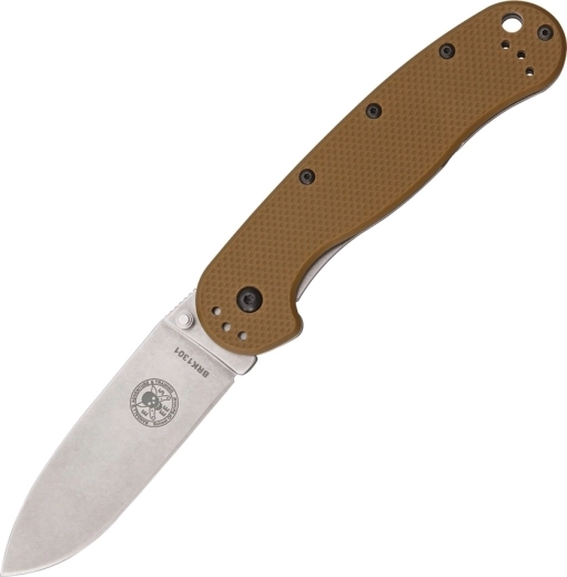 Esee Avispa Coyote Brown cuțit de buzunar outdoor 8,9 cm, stonewash, maro, FRN