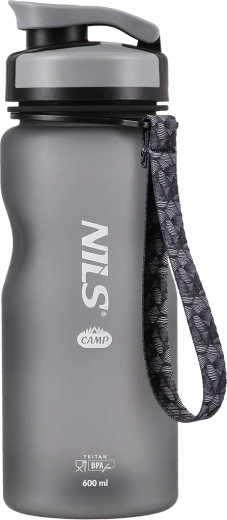 Sticlă de băut din tritan NILS CAMP 600 ml neagră
