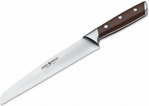 Böker Manufaktur Forge cuțit de pâine 22 cm, lemn de arțar