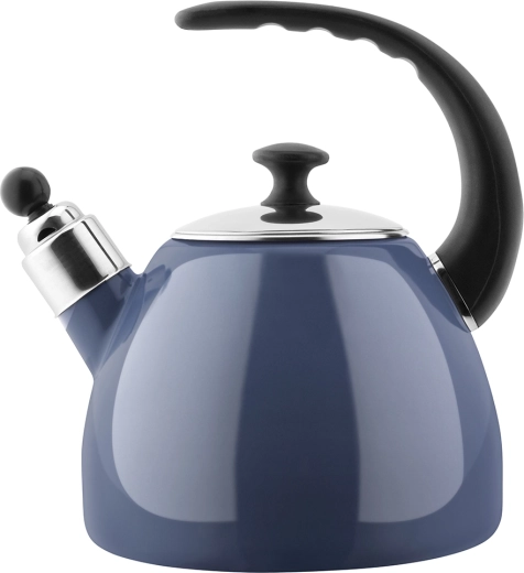 Ceainic emailat Balbina, conic, 2,5 l, albastru