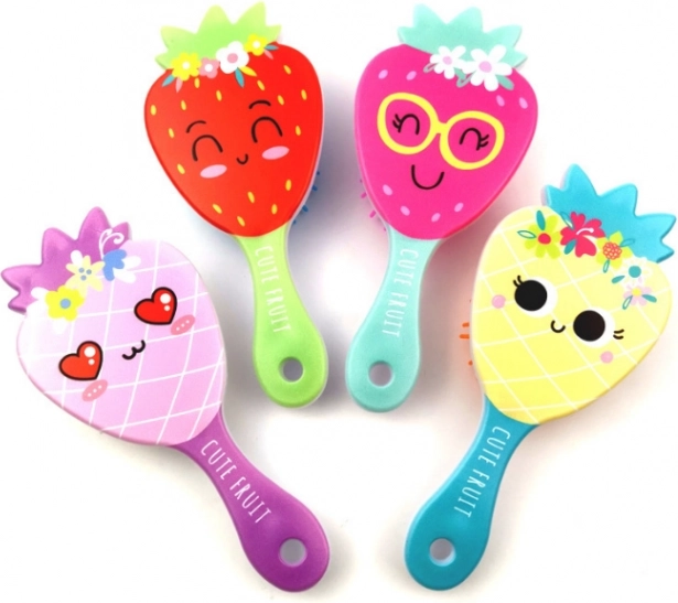 Perie de păr pentru copii cu mâner albastru