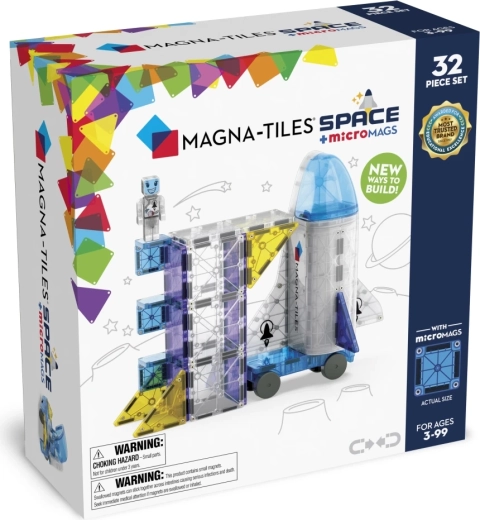 Set de construcție magnetic MAGNA-TILES Spațiu (32 piese)
