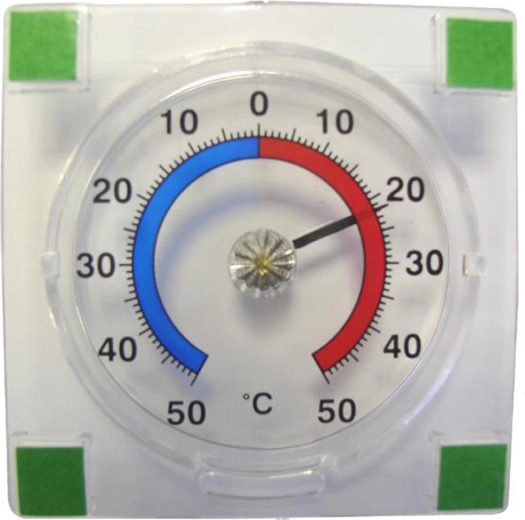 Termometru mecanic exterior autocolant PROVENCE -50 până la +50 °C, transparent