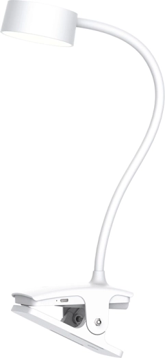 Solight lampă de birou LED reîncărcabilă cu clemă 2 W, 210 lm, 3CCT, albă