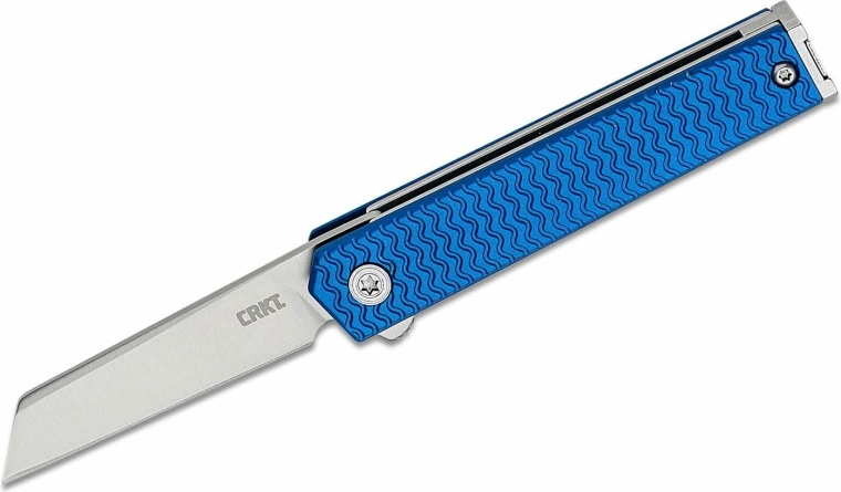 CRKT CEO Microflipper Sheepfoot cuțit pliabil de buzunar albastru