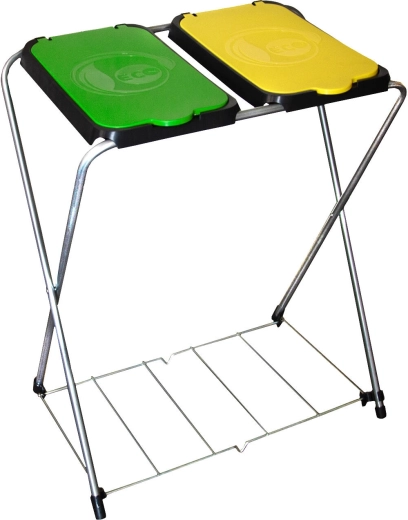 Suport pentru colectarea selectivă a deșeurilor ECO-GLOBE 2 cu grilaj 66 × 42 × 81 cm
