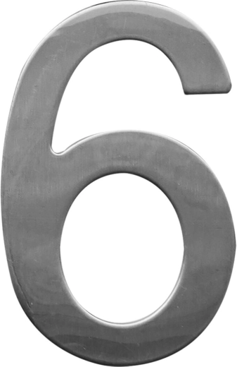 Număr de casă 6 STAR, 75 mm, inox