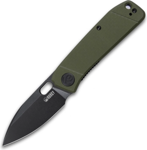 Kubey Hyde KU2104B cuțit de buzunar 7,5 cm, negru/verde, G10