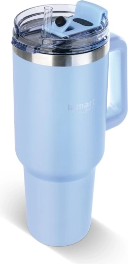 Cană termoizolantă Lamart Huge albastră 1,2 l