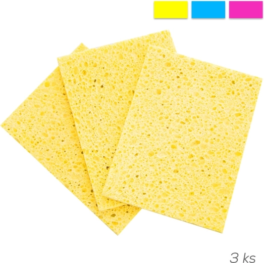 Burete din celuloză pentru vase EKO mix 3 buc.