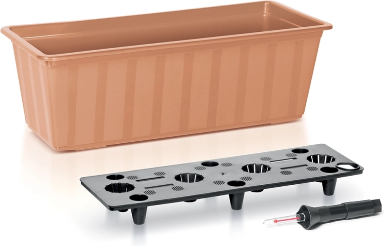 Jardinieră de balcon autoirigantă 60 cm teracotă BALCONY CAN