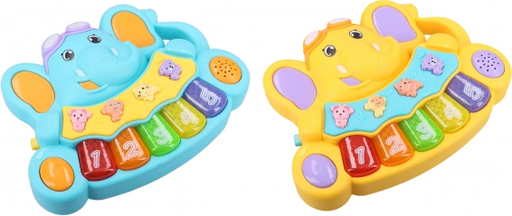 Pianino cu animale în formă de elefant