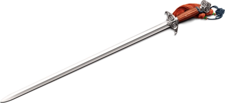 Cold Steel Chinese Leaf Gim sabie chineză 84,5 cm cu mâner din palisandru și teacă din lemn