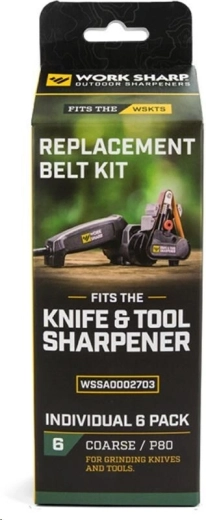 Work Sharp benzi abrazive de schimb P80 – grosiere, set 6 buc