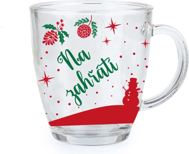 Cană de sticlă Ouă fierte de casă 350 ml