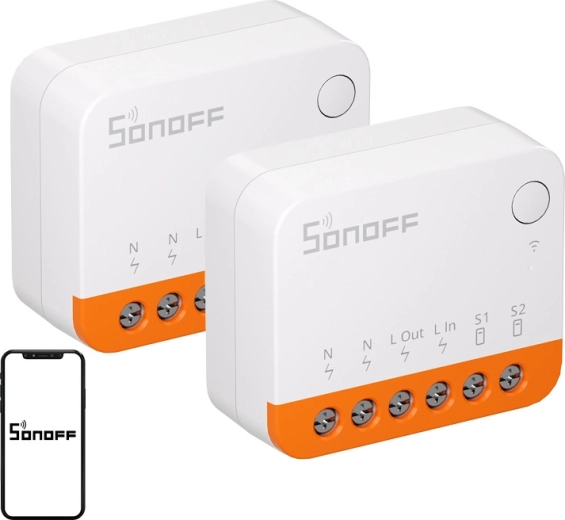 Sonoff MINIR4 Extreme întrerupător inteligent Wi‑Fi (2 buc.)