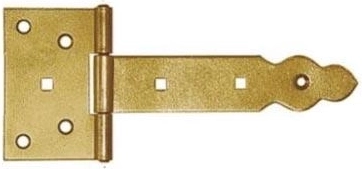 Balama decorativă pentru porți 150 × 90 × 35 mm, oțel galvanizat galben