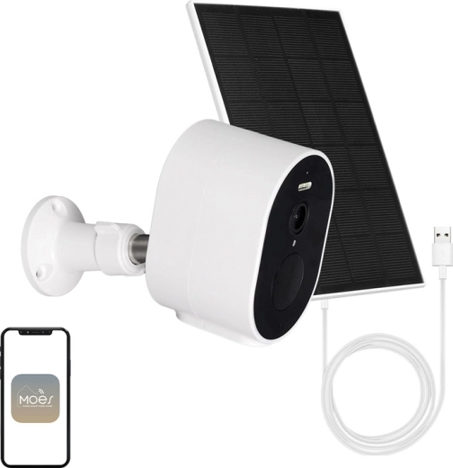 Cameră IP Wi‑Fi de exterior Moes 4 MP cu alimentare solară WCM-S24-S