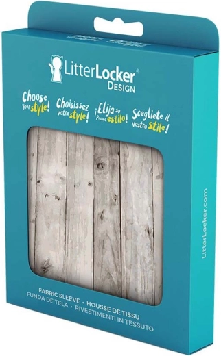 Husă textilă pentru coș LitterLocker Design Wood