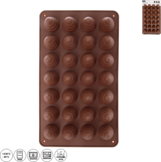 Formă din silicon fagure de albine 28 buc, maro