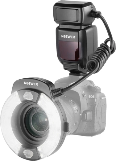 Blitz macro circular Neewer RF1-C pentru Canon E‑TTL