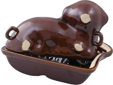 Formă ceramică din două piese pentru mielul de Paște 31 × 19,5 × 13 cm