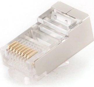 Conector de rețea ecranat RJ45 FTP categoria 5e - 100 bucăți