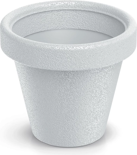 Ghiveci alb din plastic ORIGINA 39 cm