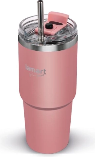 Cană termoizolantă Lamart Peach 470 ml