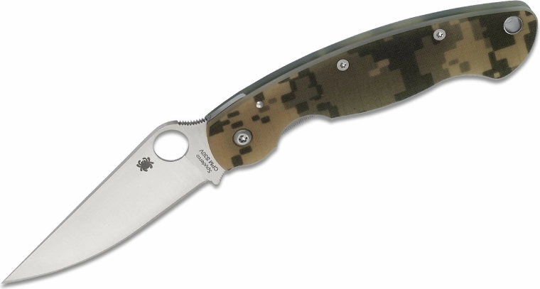 Spyderco Military Digital Camo cuțit tactic de buzunar 10,2 cm, satinat, G10