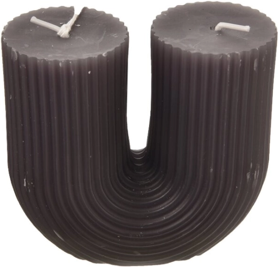 Lumânare Novelty gri 9 × 4 × 9 cm