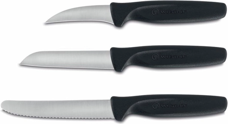 Set de cuțite colorate Wüsthof, 3 buc., negru