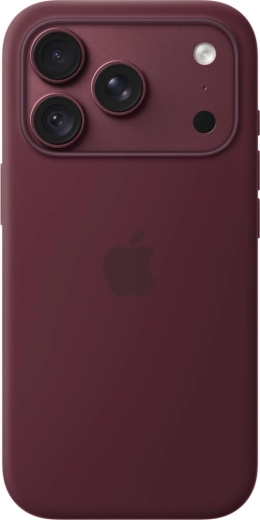 Husă din silicon cu MagSafe pentru Apple iPhone 18 Pro, vișiniu