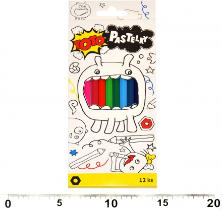 Creioane colorate hexagonale 12 buc
