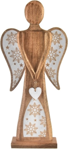 Decorațiune de Crăciun înger Mango White 60 cm