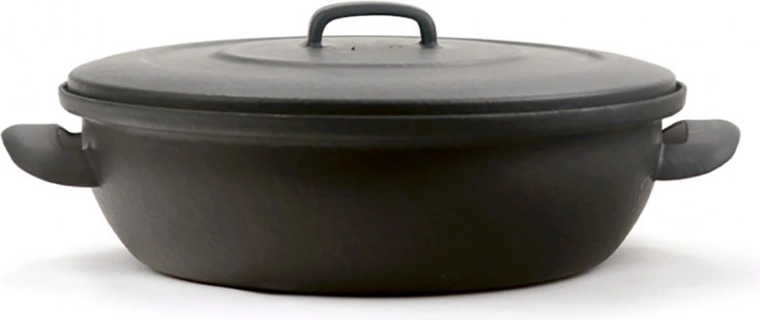 Vas de copt emailat cu capac 28 cm