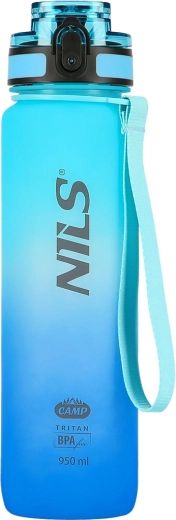 Sticlă de apă din tritan NILS Camp 950 ml albastră