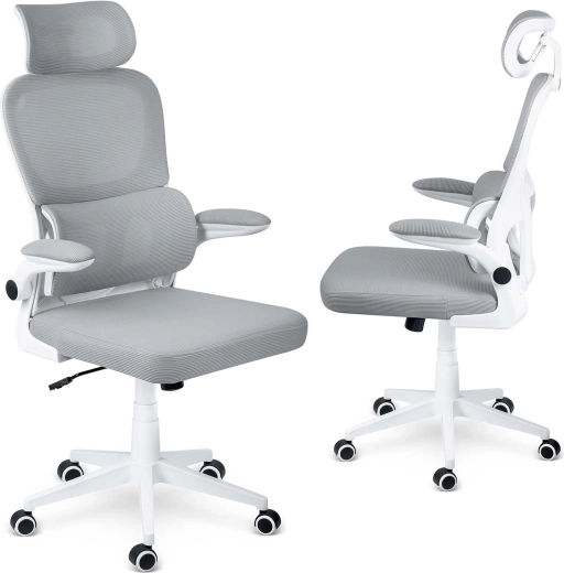 Scaun de birou ergonomic Sofotel Formax din microplasă, gri