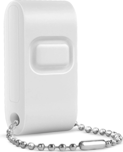 Buton wireless mini Kinetic 433 MHz, 1 circuit, alb mat