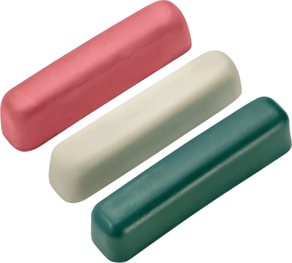 Set de paste de lustruit BEAVERCRAFT P03, 3× 25 g (verde, roșu, alb)