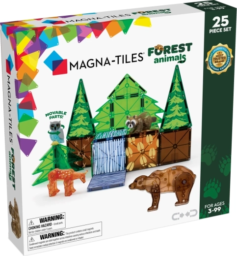 MAGNA-TILES set de construcție magnetic Animale de pădure (25 de piese)