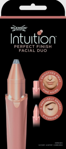 Wilkinson Facial Perfect Finish 2în1 aparat de tuns pentru față și sprâncene