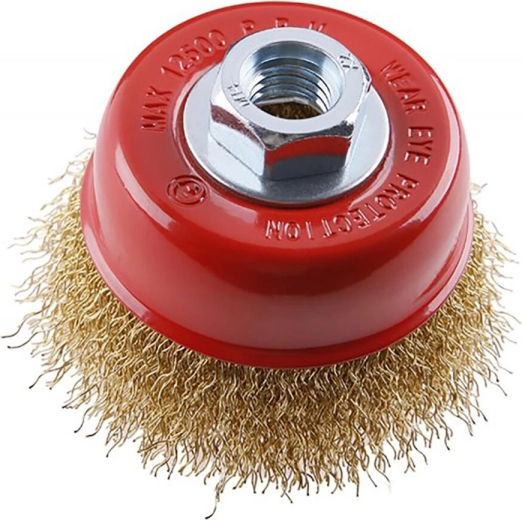 Perie tip cupă 75 mm cu sârmă ondulată M14 FESTA